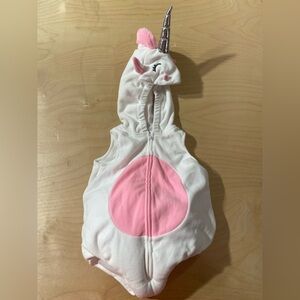 Carter's White and Pink Baby Unicorn Outfit 6-9M (PU)